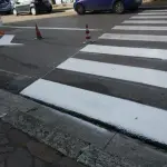 Frosinone, Lavori per la segnaletica orizzontale