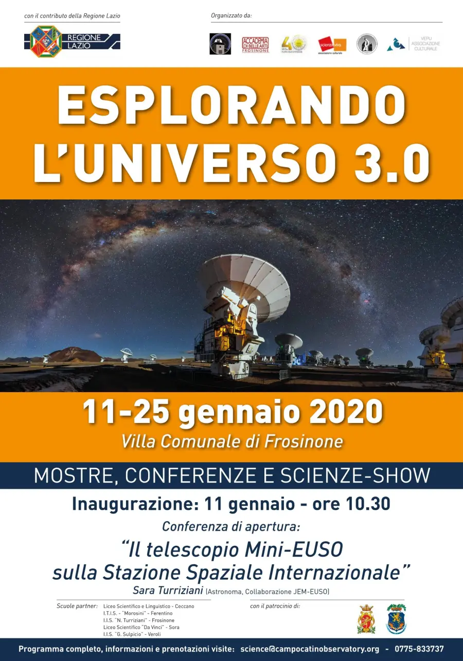 Frosinone, “Esplorando l’Universo 3.0”