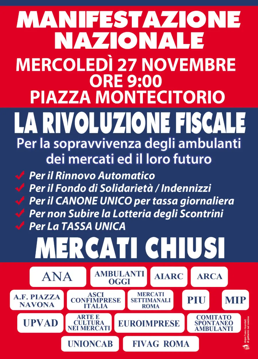 Ana Provinciale Frosinone: In marcia per la manifestazione nazionale degli ambulanti