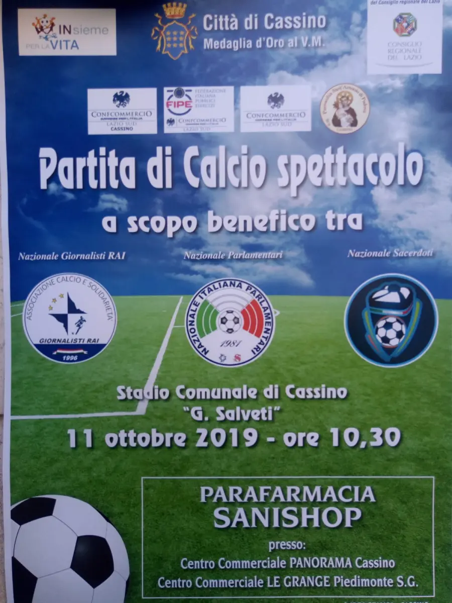 Cassino, In campo la solidarietà: "Insieme per la vita-Uniti nella Carità"