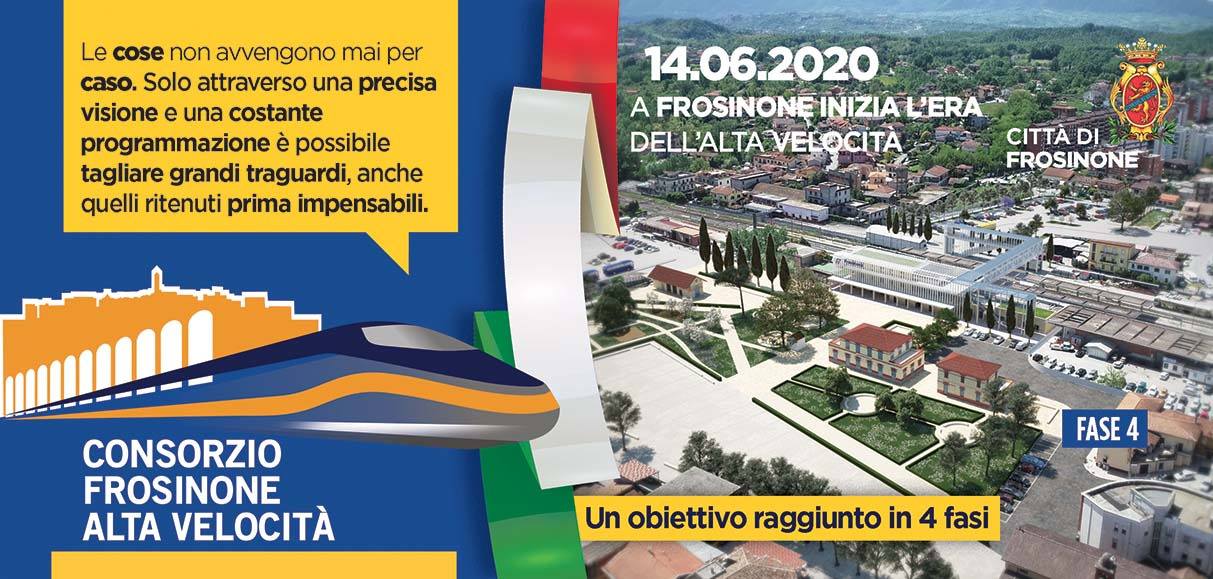 Frosinone, Tav, Ottaviani: obiettivo raggiunto in 4 fasi