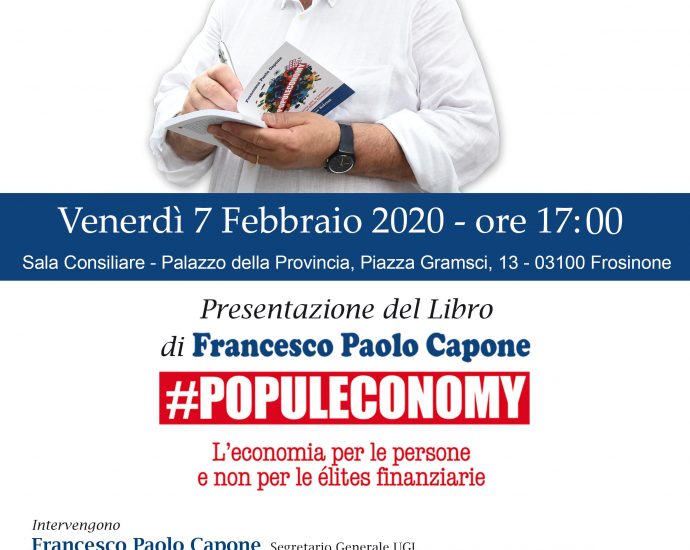 Frosinone, Presentazione del libro di Francesco Paolo Capone Segretario Generale dell’Ugl 3