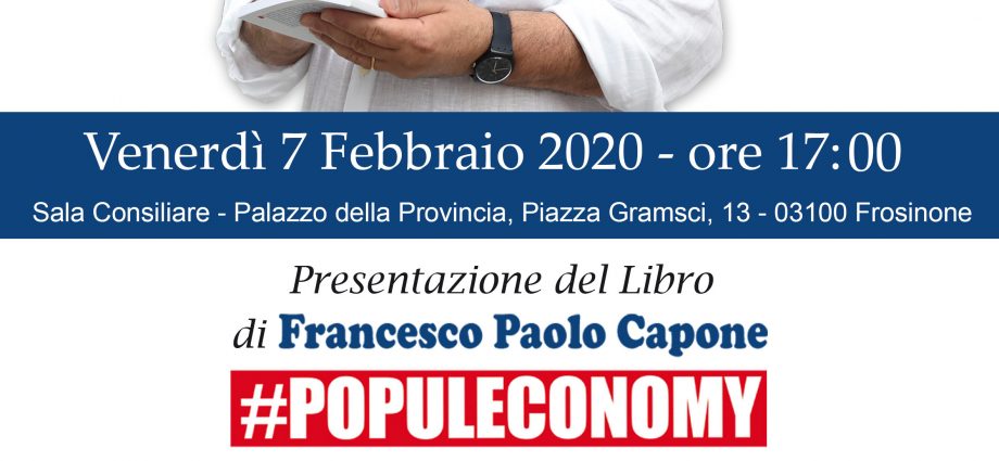 Frosinone, Presentazione del libro di Francesco Paolo Capone Segretario Generale dell’Ugl 1